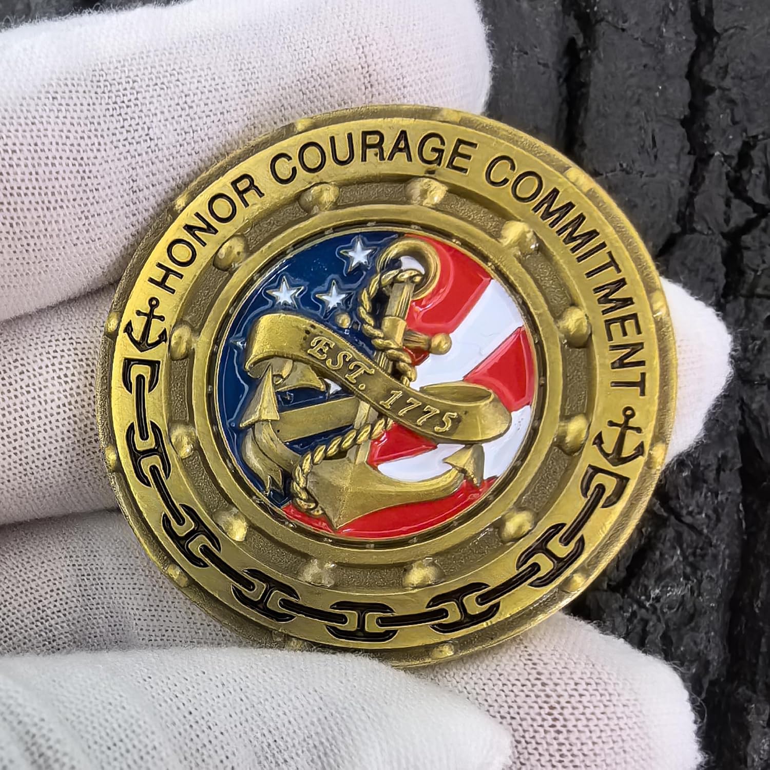 Detalle 2 de Sailor's Creed Challenge Coin 1.77-Inch