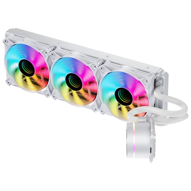 Detalle de Tempest Liquid Cooler 360 ARGB — Kit de refrigeración líquida blanco