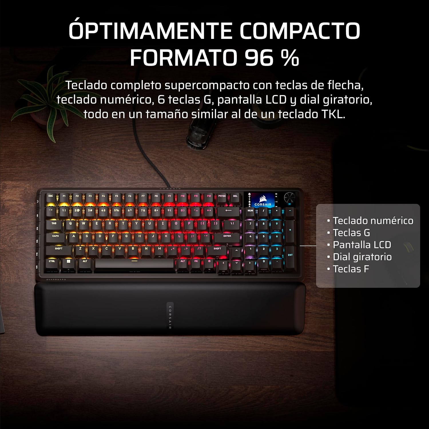 Thumbnail 3 de Corsair Vanguard 96 Teclado mecánico 96% con pantalla LCD