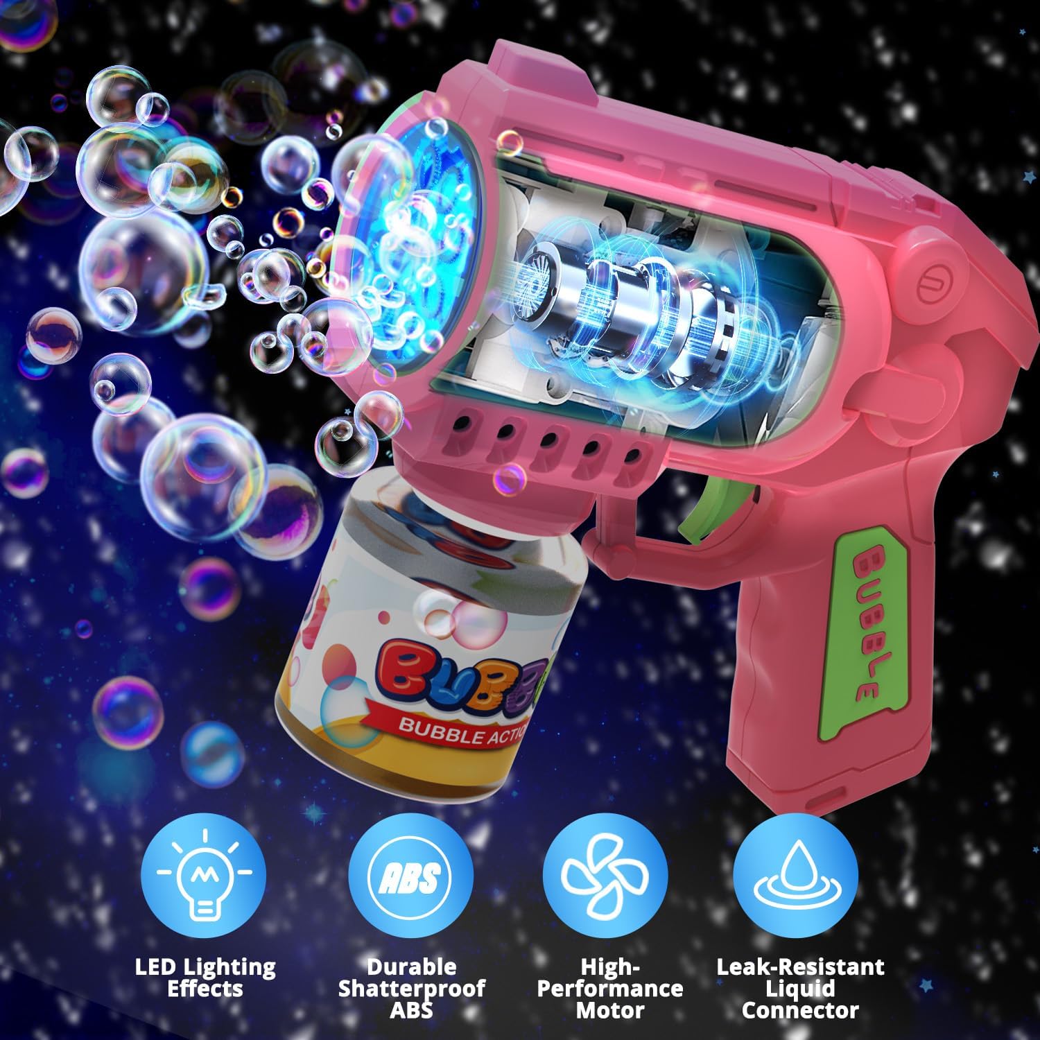 Detalle 1 de EagleStone Bubble Gun 10,000 Bubbles/min