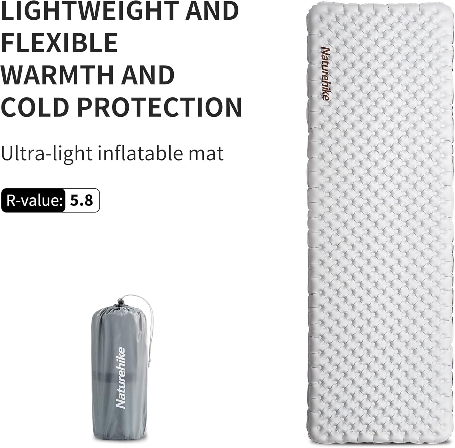 Thumbnail 2 de Naturehike Thermal 5,8 R-Wert Camping-Isomatte (selbstaufblasend, ultraleicht)
