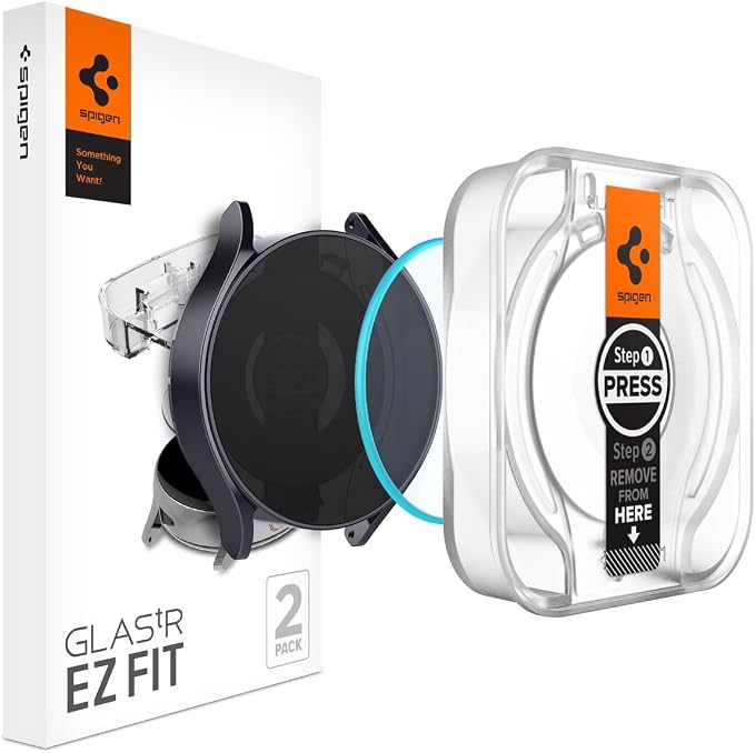 Detalle de Spigen Glas.tR EZ Fit Protector Pantalla Samsung Galaxy Watch