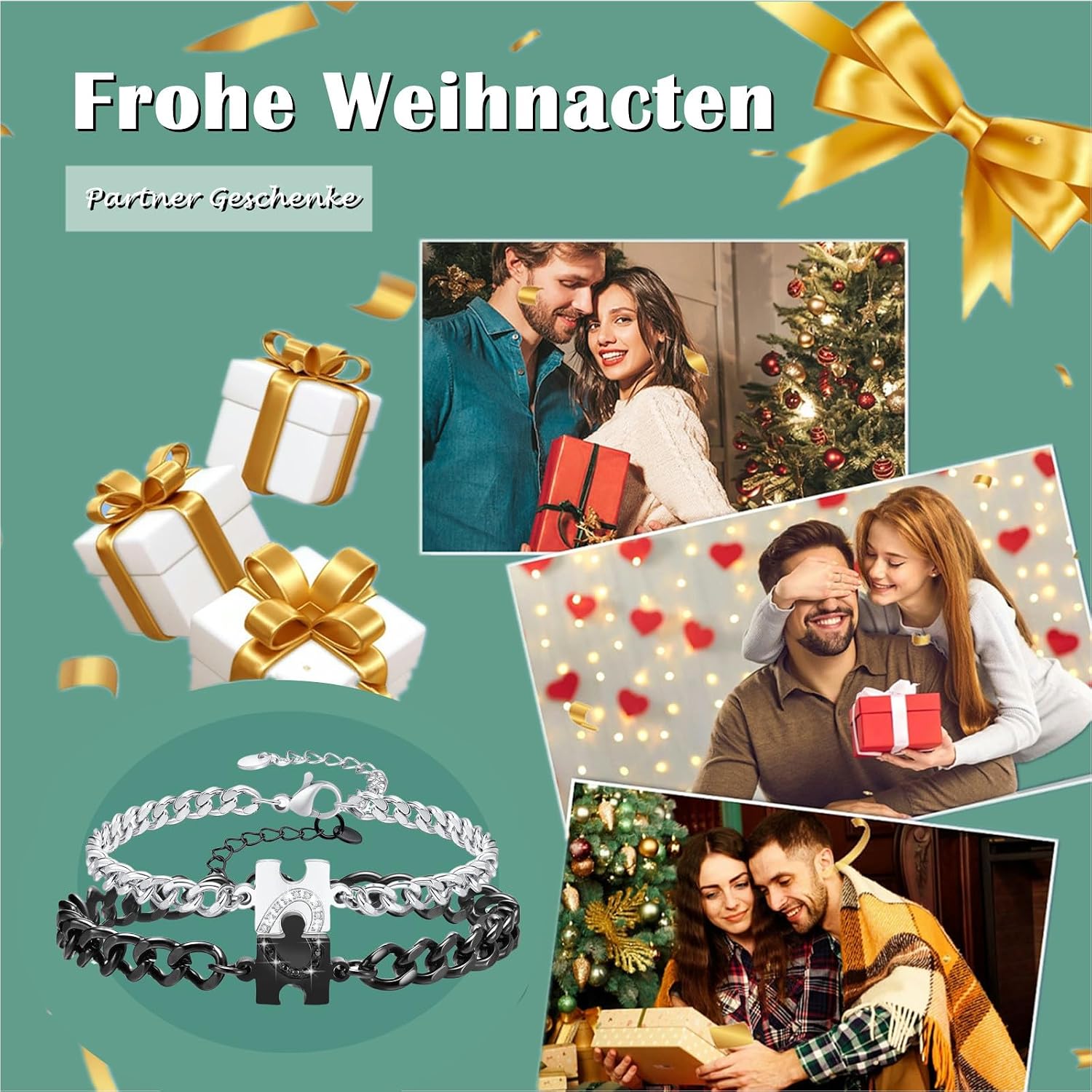 Thumbnail 6 de Gkmamrg Partnerarmbänder verstellbar 16/19 cm ❤