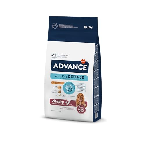 Detalle de Advance Medium Senior 12 kg pienso senior