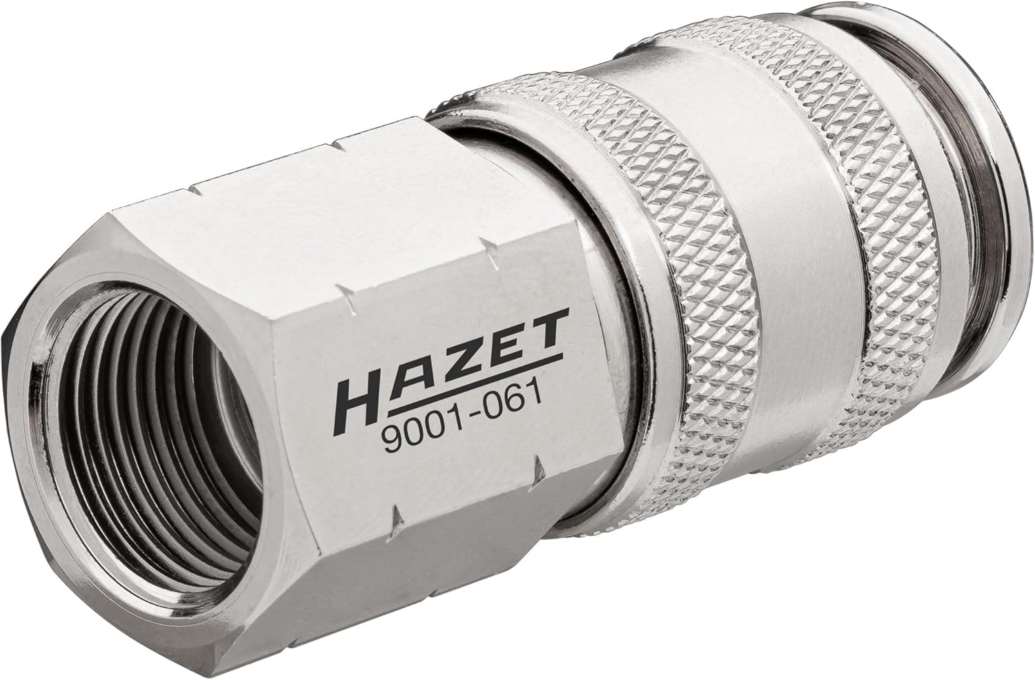 Raccord rapide d'air comprimé HAZET 9001-061 – Filetage intérieur 3/8″, utilisation à une main