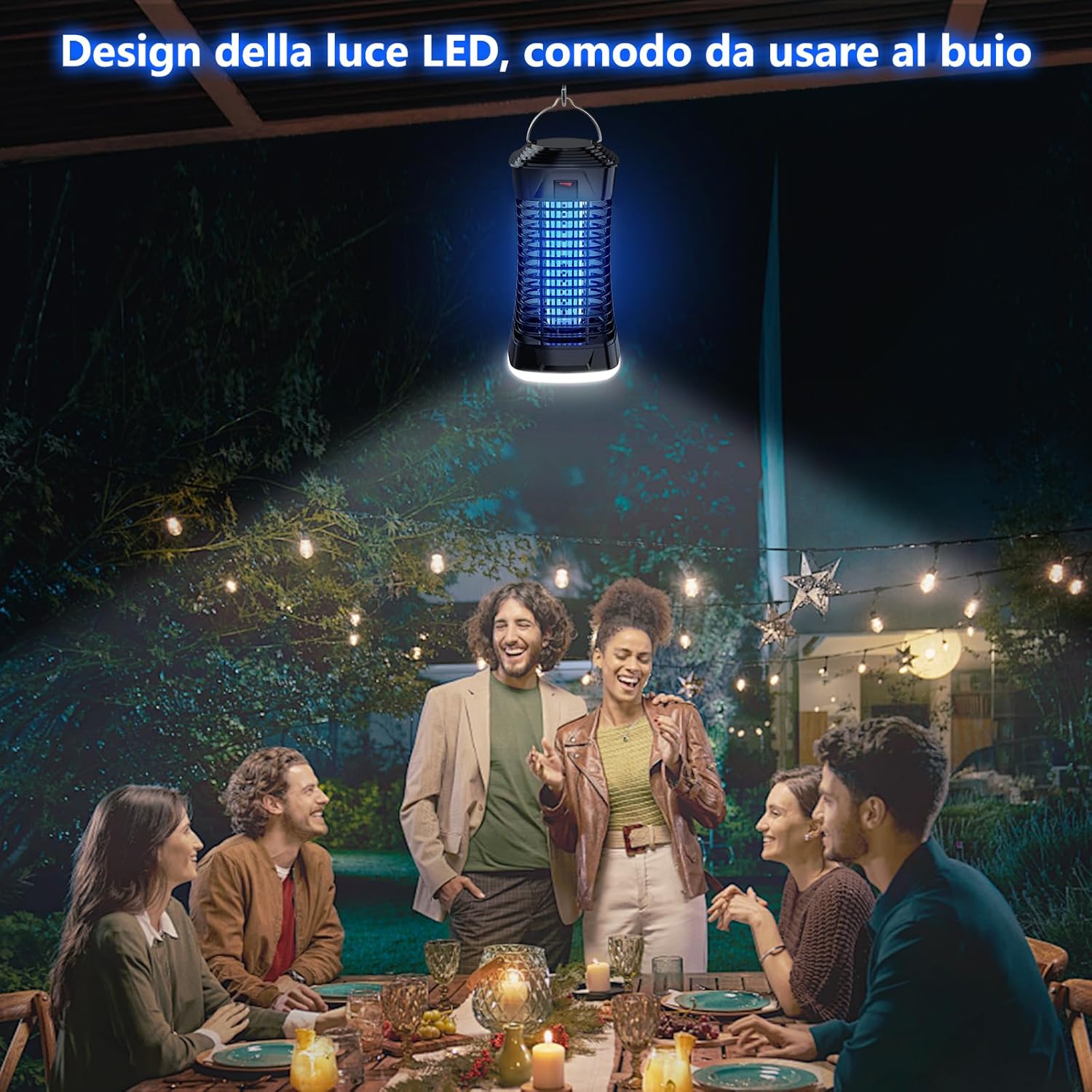 Thumbnail 6 de Lampada Antizanzare Elettrica 4200V 15W con Luce LED e Griglia ad Alta Tensione – Copertura fino a 150 m², IPX4