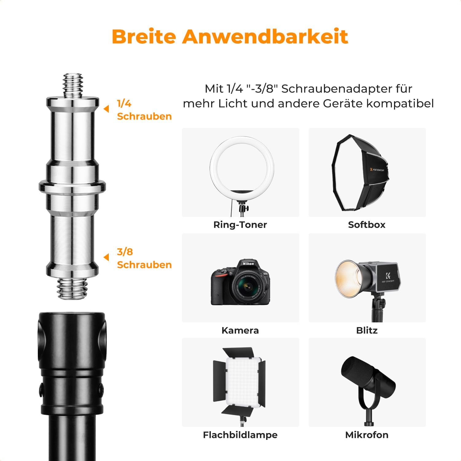 Thumbnail 5 de K&F CONCEPT Boom Arm 51–100 cm