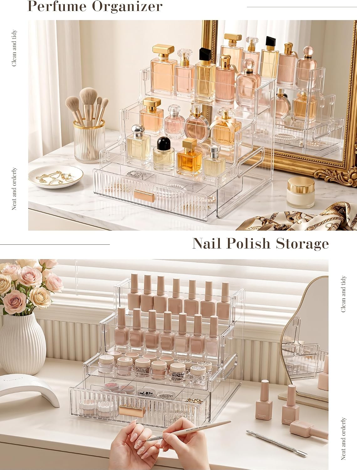 Detalle de Booklov Makeup Organizer, 3-Tier