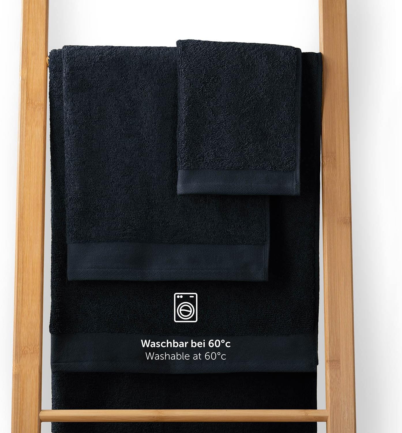 Thumbnail 4 de Blumtal lot de 10 gants de toilette en coton bleu foncé certifiés Oeko-Tex