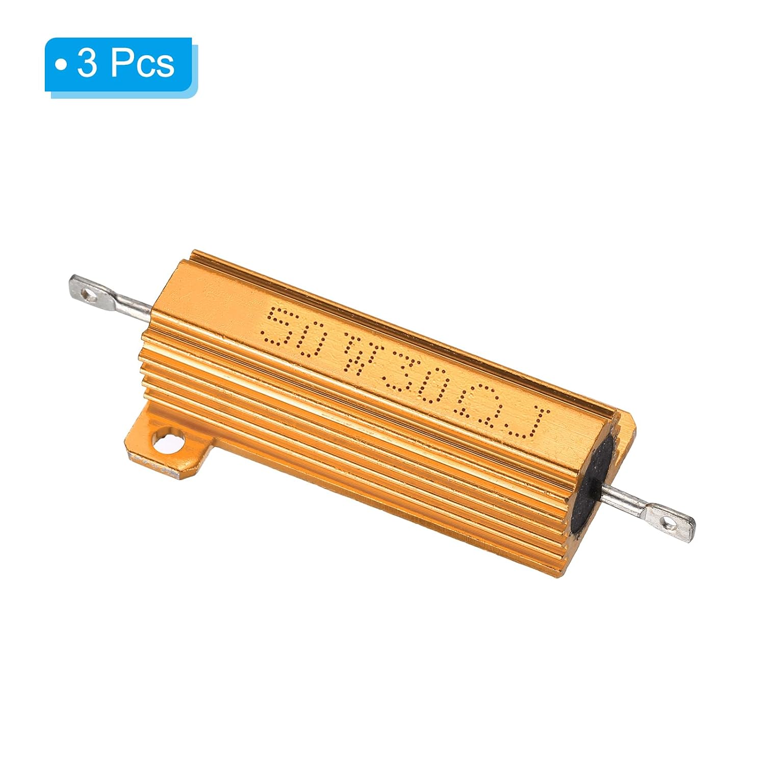 Thumbnail 2 de PATIKIL 50W 30Ω Aluminium Shell Resistor (3 Pack) – Chassis Mounted, 5% Tolerance
