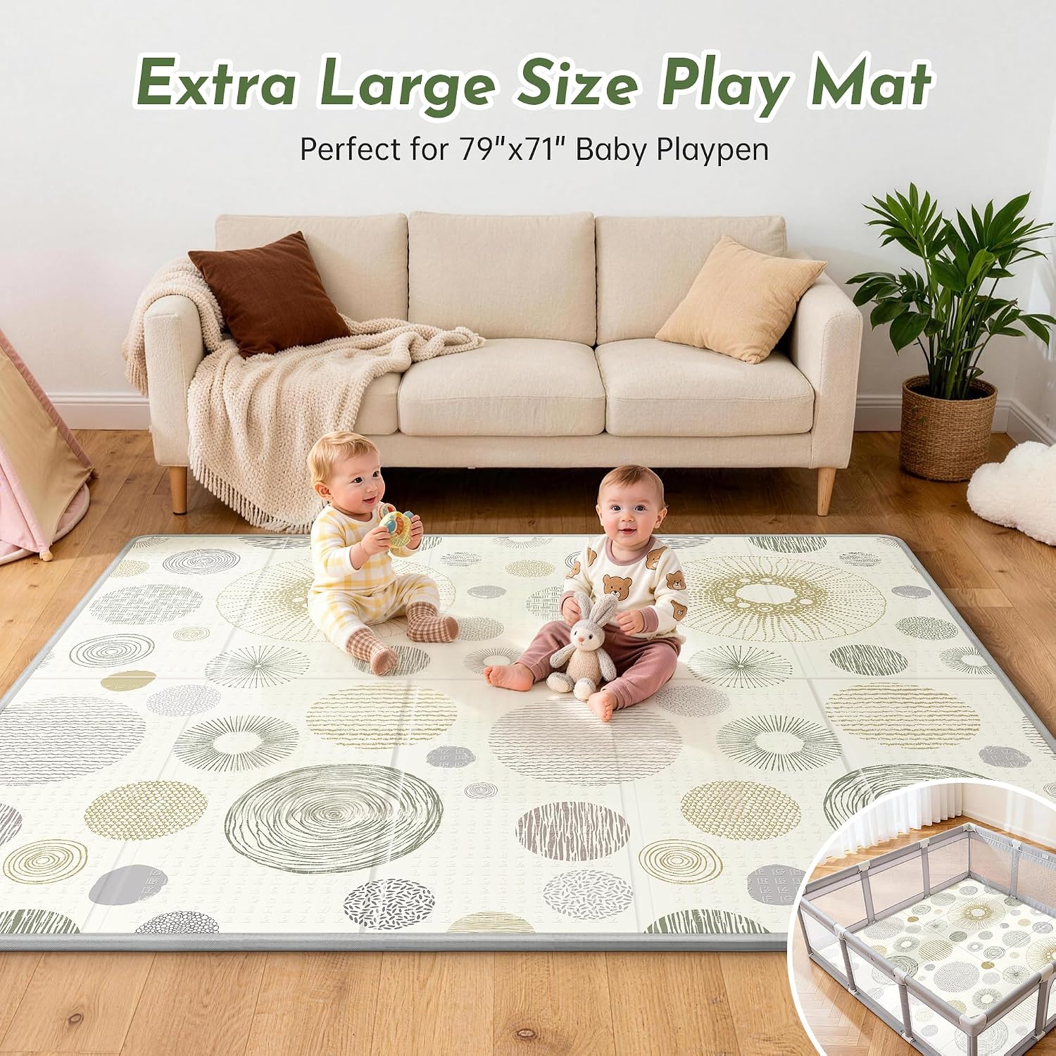 Thumbnail 3 de Baby Play Mat 79 x 71 Inches