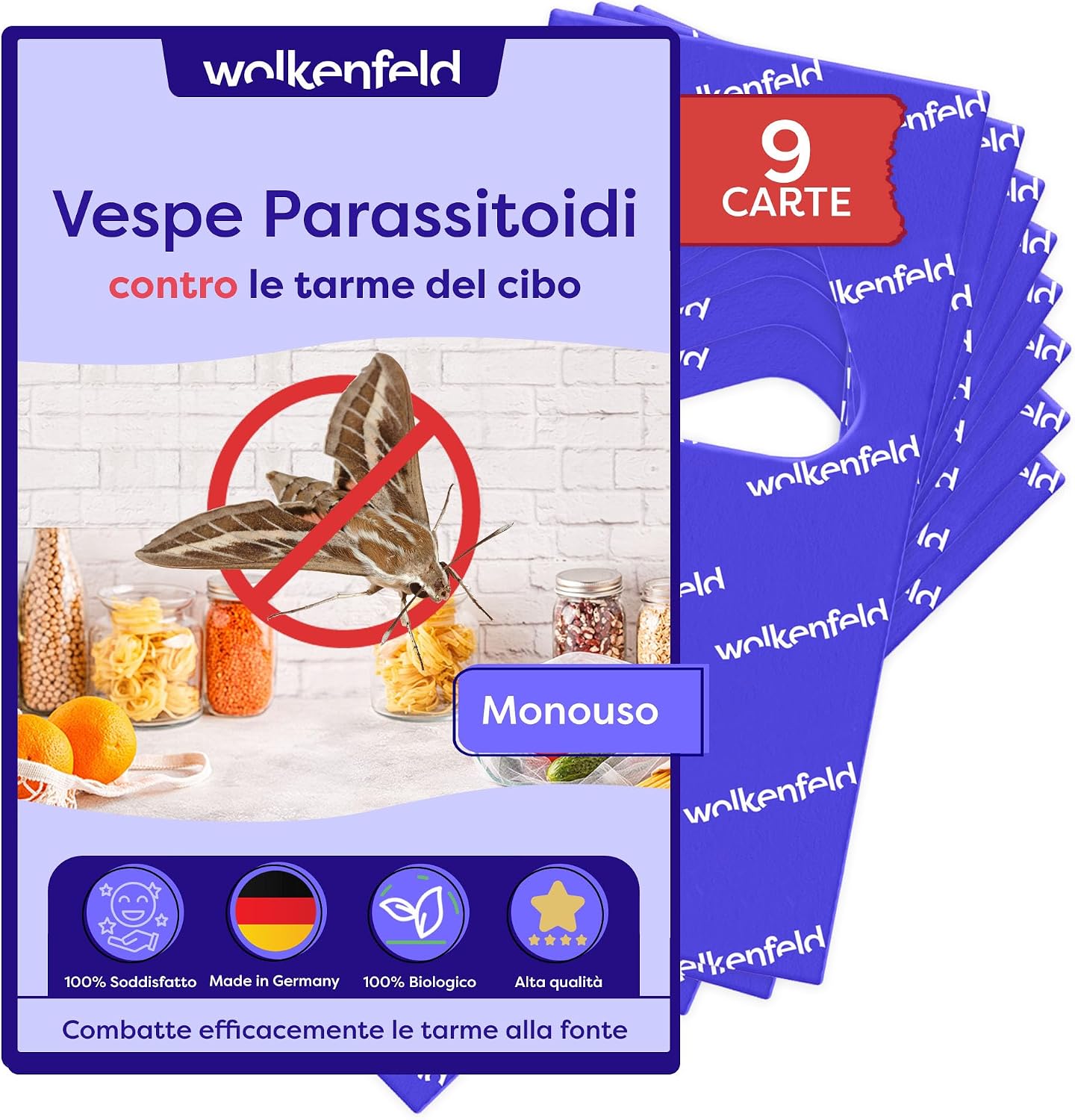 Thumbnail 6 de Wolkenfeld Vespe parassitoidi contro le tarme alimentari – 4 carte, 1 mq di azione naturale