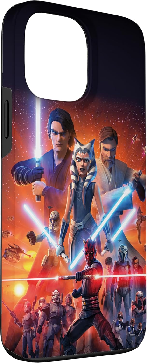 Thumbnail 2 de Custodia protettiva in stile portafoglio Star Wars The Clone Wars per iPhone 13 Pro Max