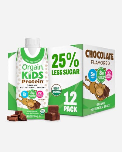 Thumbnail 8 de Orgain Organic Kids Dairy 8g Protein Shake, Chocolate (8.25 oz, 12pk)