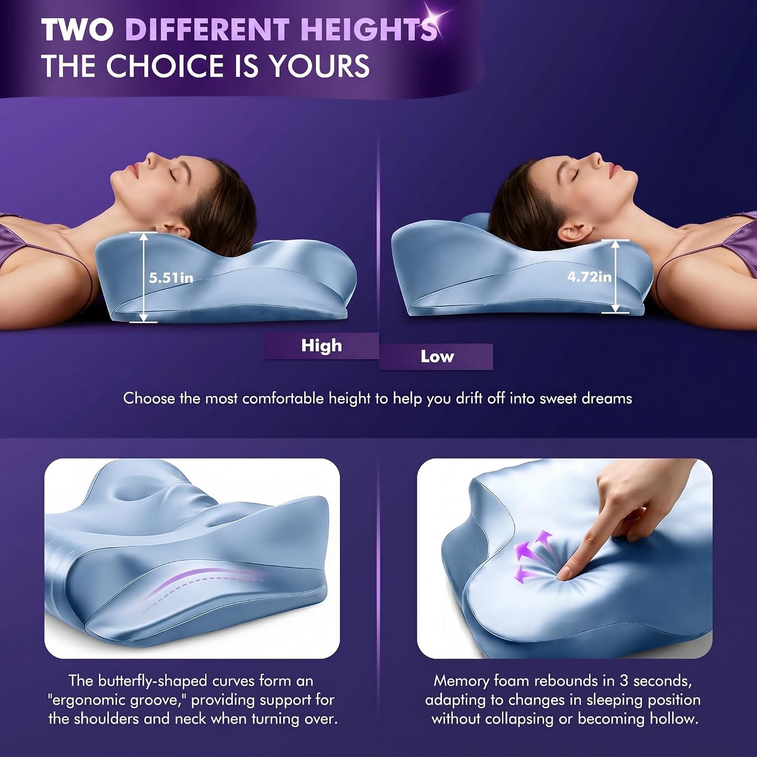 Detalle 2 de Dayme Memory Foam Cervical Pillow