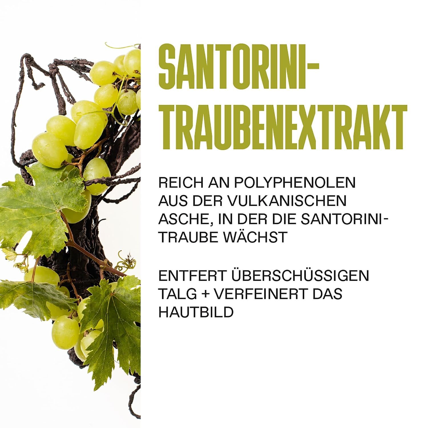 Thumbnail 3 de KORRES Santorini Grapes Hautverfeinernde Maske mit Vulkansand – porenverfeinernd, mit Aktivkohlekapseln & Salicylsäure BHA, vegan, 70 ml