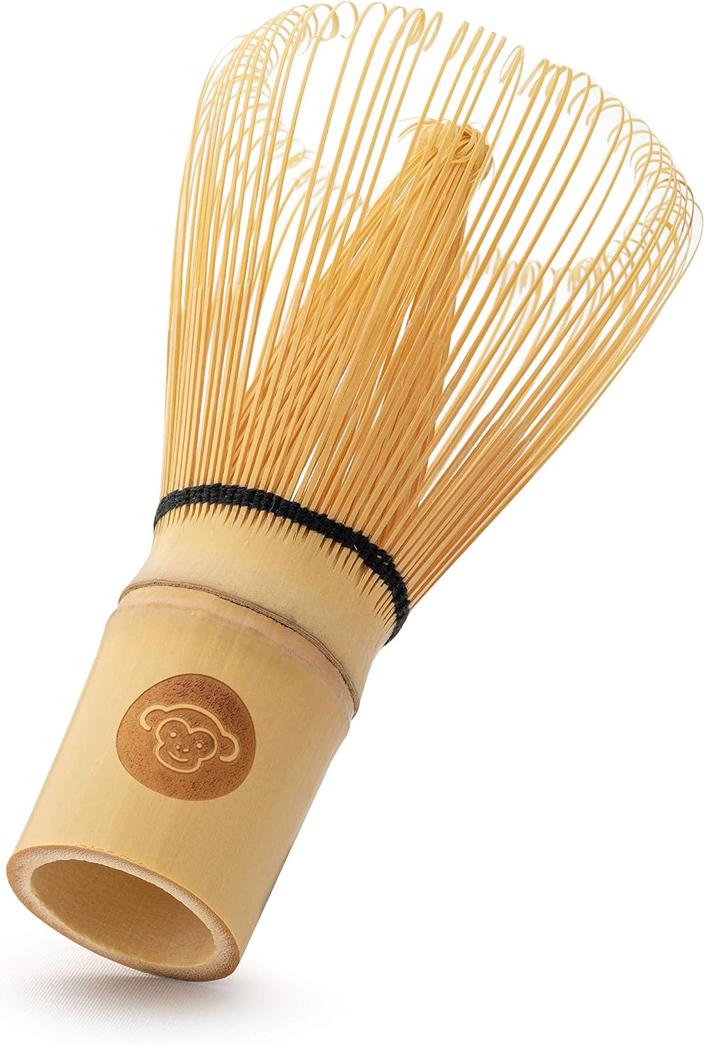 Detalle de PureChimp Bamboo Matcha Whisk – 100 Prongs, Packaged in Recyclable Box
