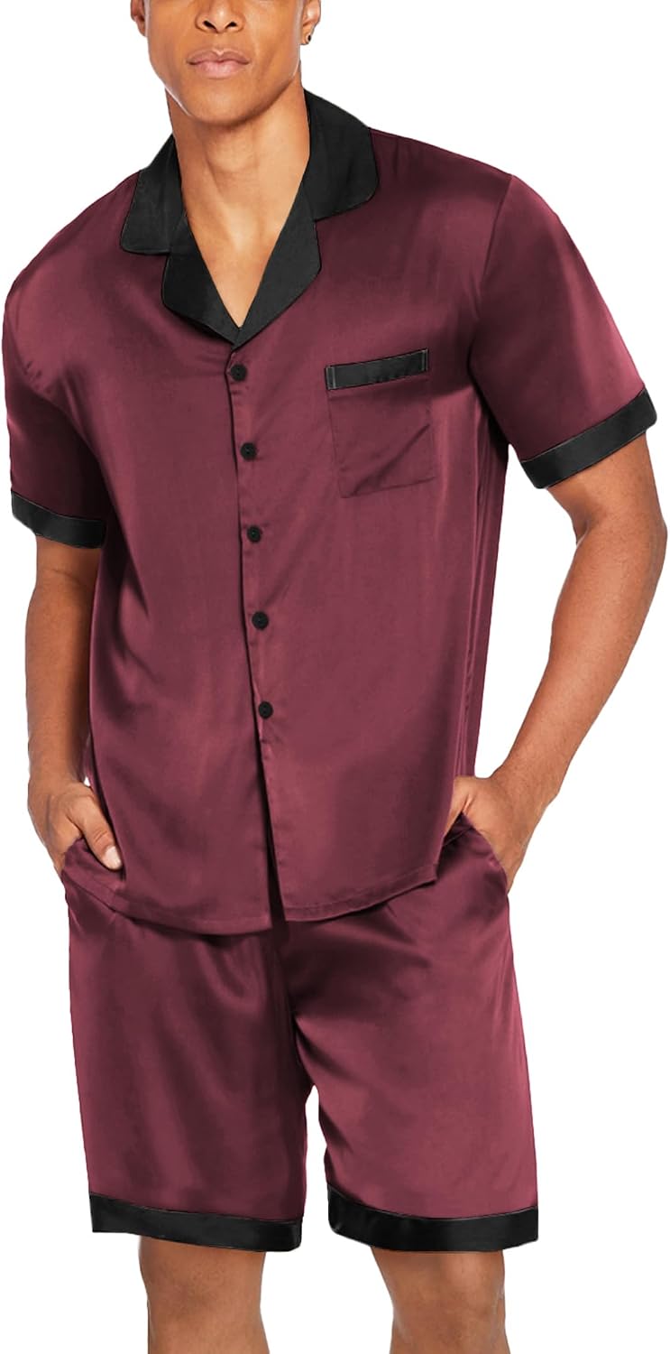 Thumbnail 4 de Ekouaer Men's Satin Pajama Set