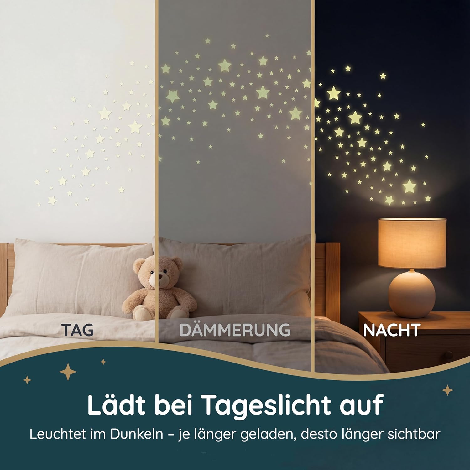Thumbnail 2 de Homery Kinderzimmer Leuchtsterne 400 Stück