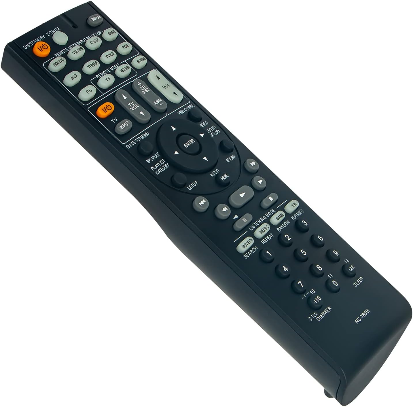 Detalle de RC-765M Replacement Remote Control – VINABTY-fit for Onkyo AV Receivers (TX-SR608, TX-SR313)