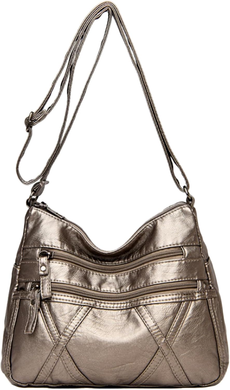 Detalle de LassZone Soft PU Leather Crossbody Bag