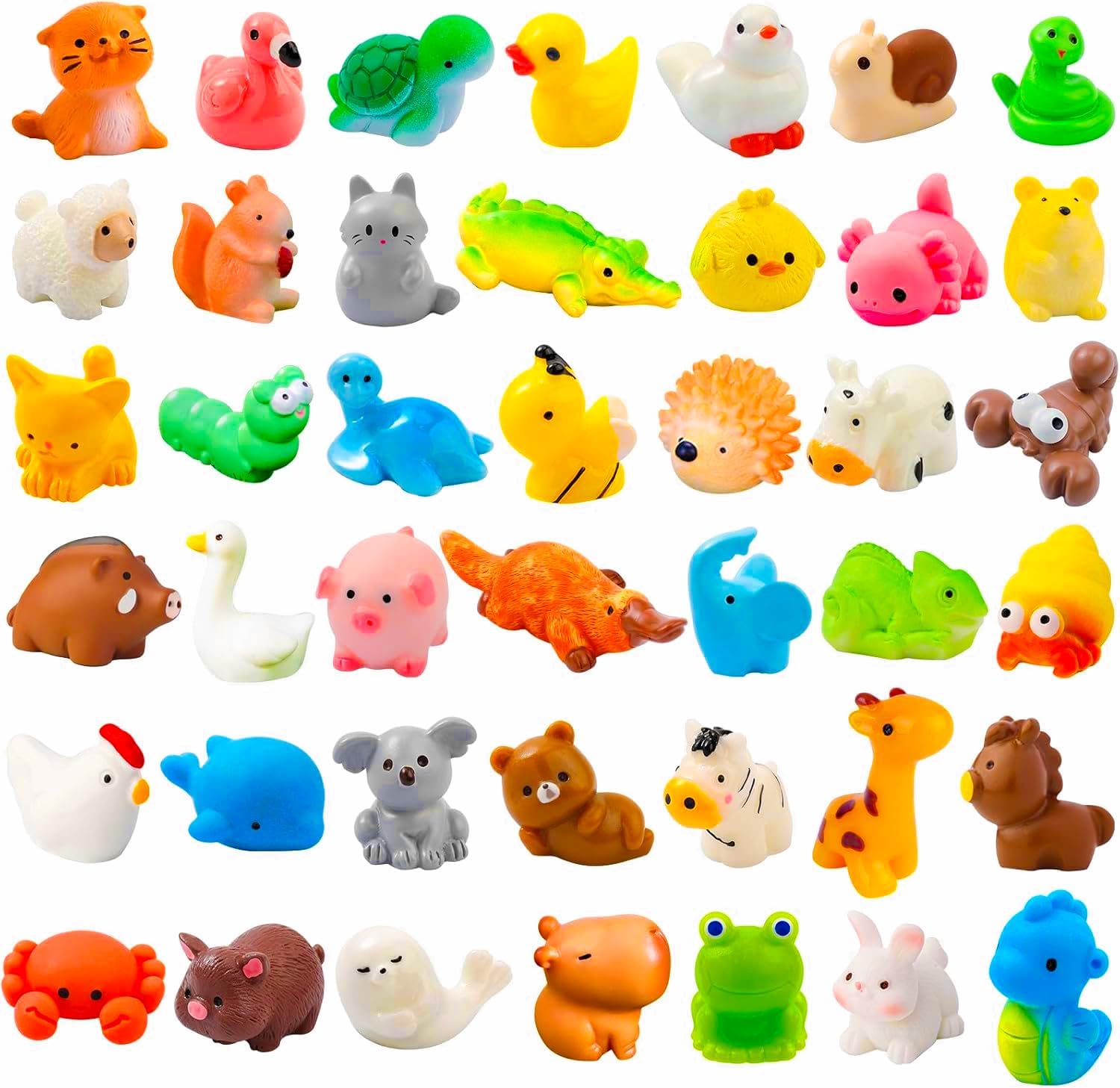 Detalle de 42 Pcs Mini Resin Animals