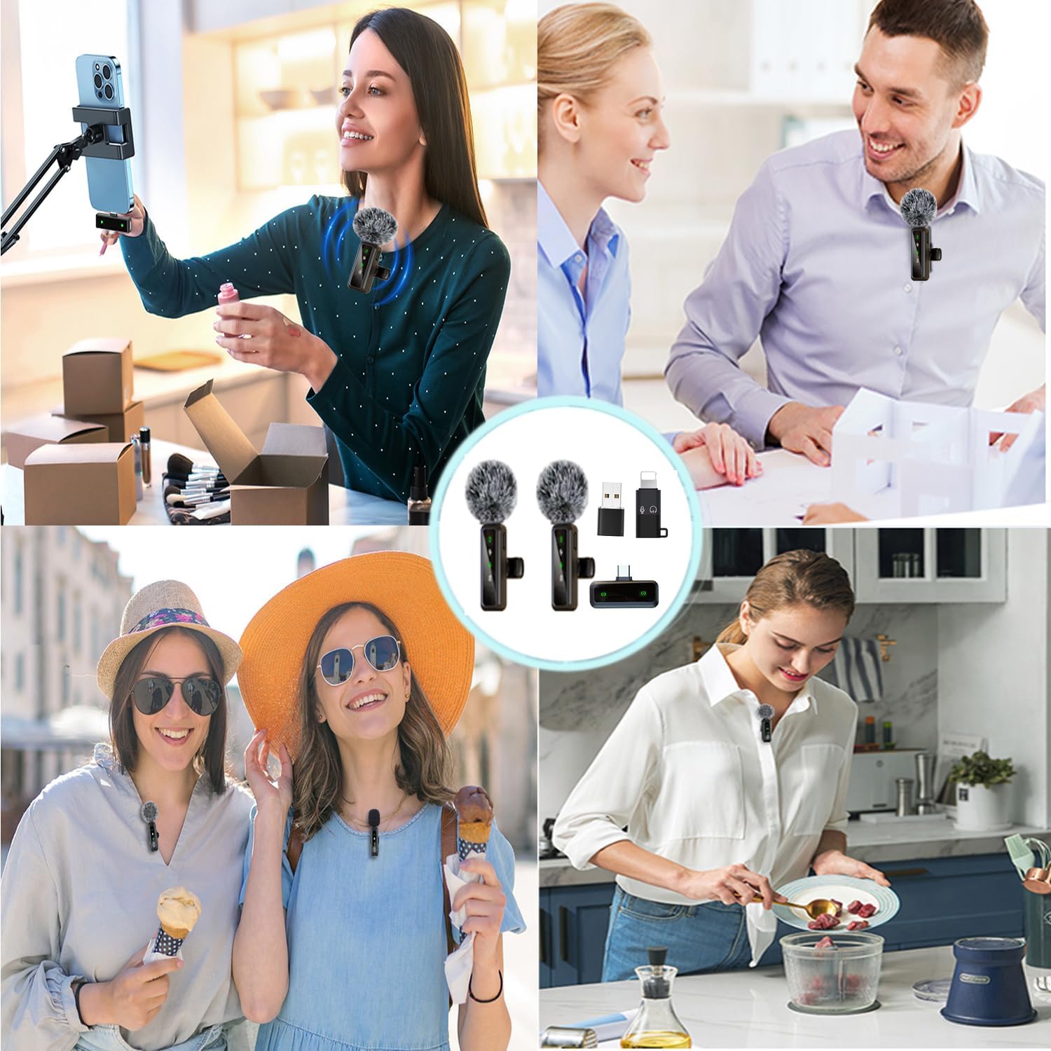 Thumbnail 5 de XIXIXIAXIA Wireless Lavalier Microphone for iPhone, Android & iPad