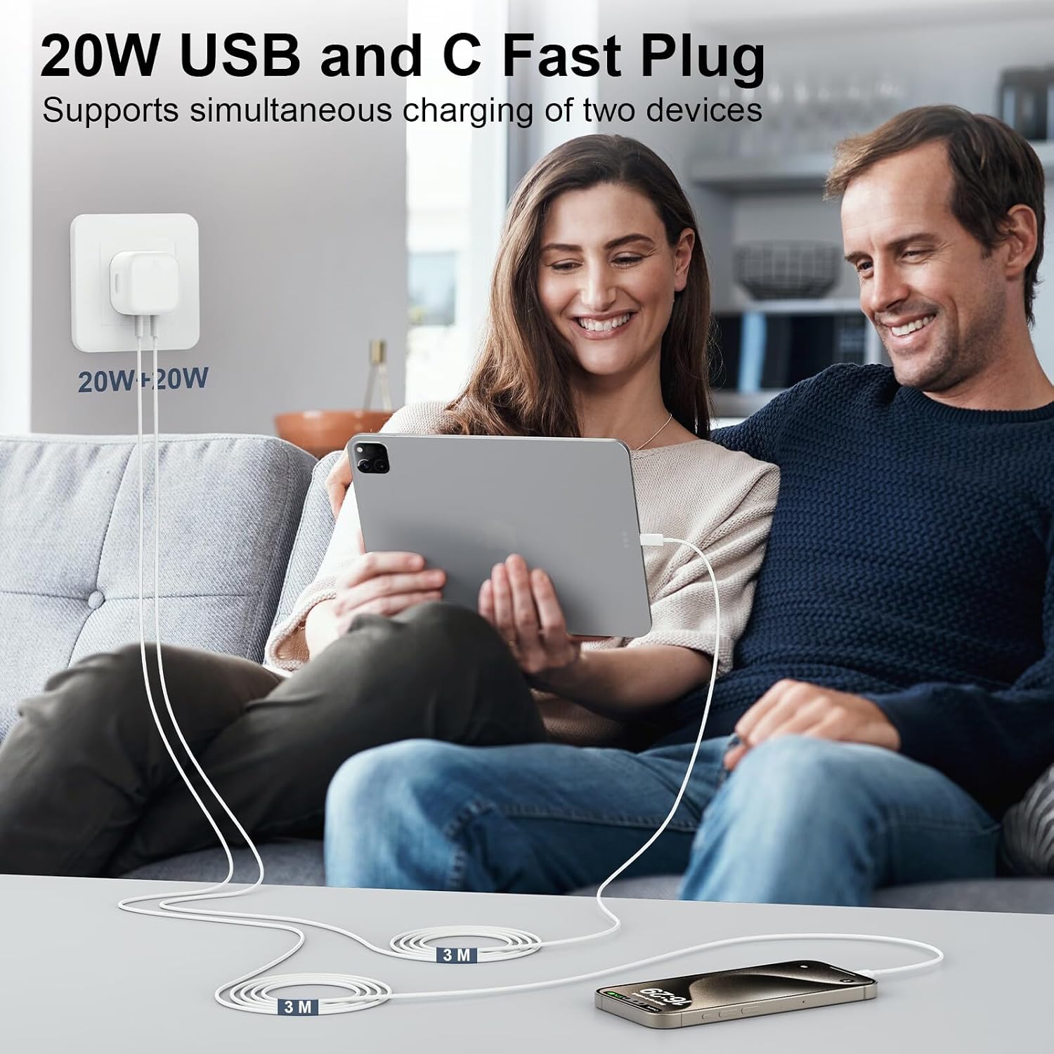 Thumbnail 6 de DiHines USB C 20W Charger 2 Pack