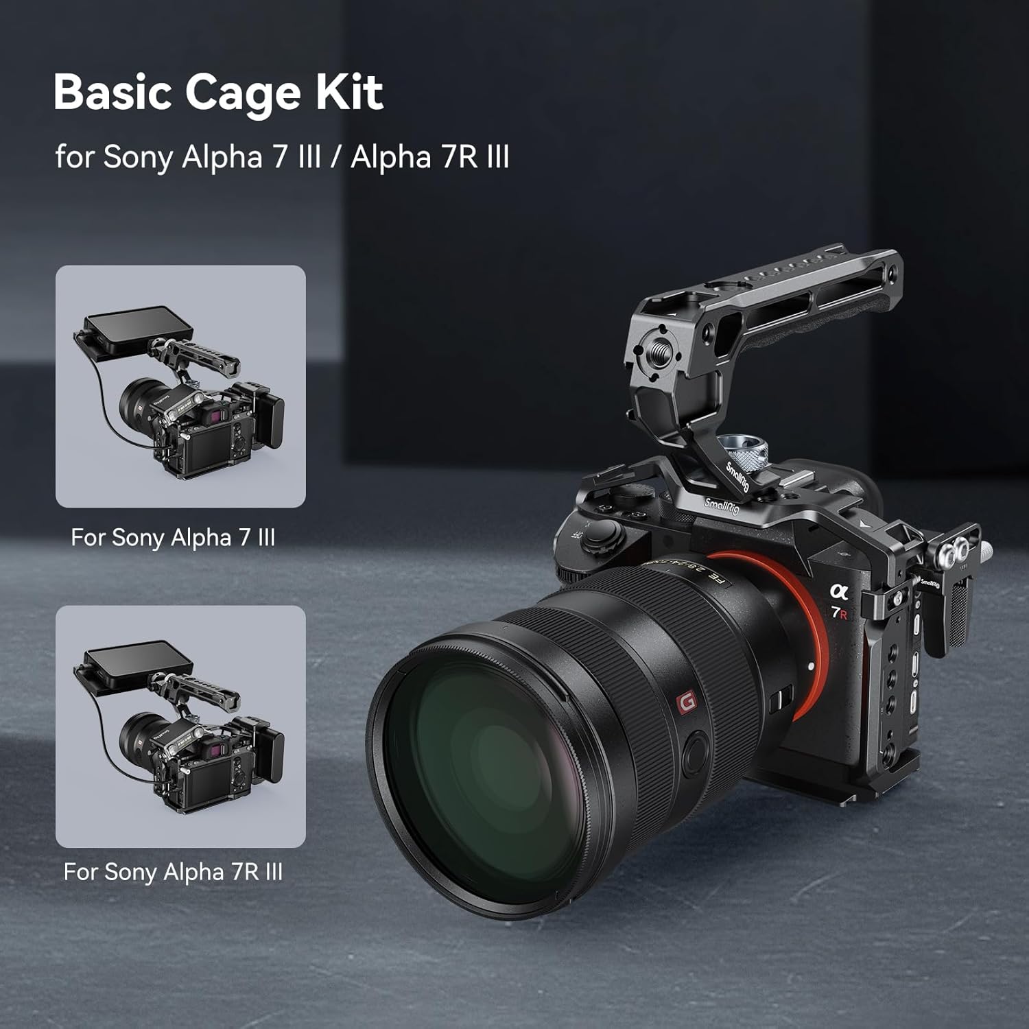 Detalle de SmallRig A7 III / A7R III Camera Cage Kit for Sony Alpha 7 III / Alpha 7R III