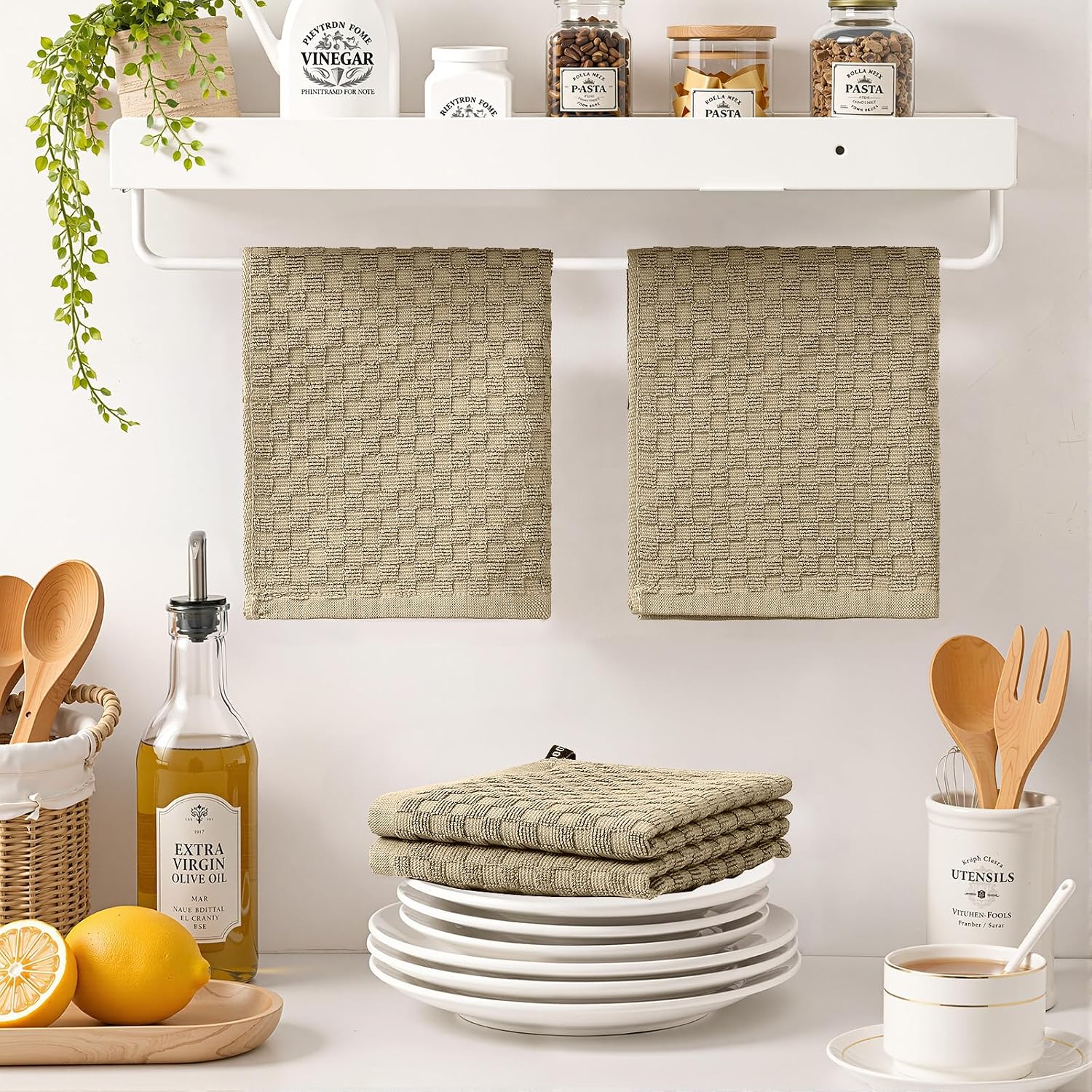 Detalle de Homaxy Cotton Dish Cloths 12" x 12
