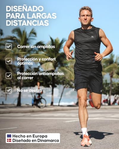 Detalle de DANISH ENDURANCE Calcetines de Running Unisex Antideslizantes (3 o 5 pares) – Soporte al arco, antiampollas