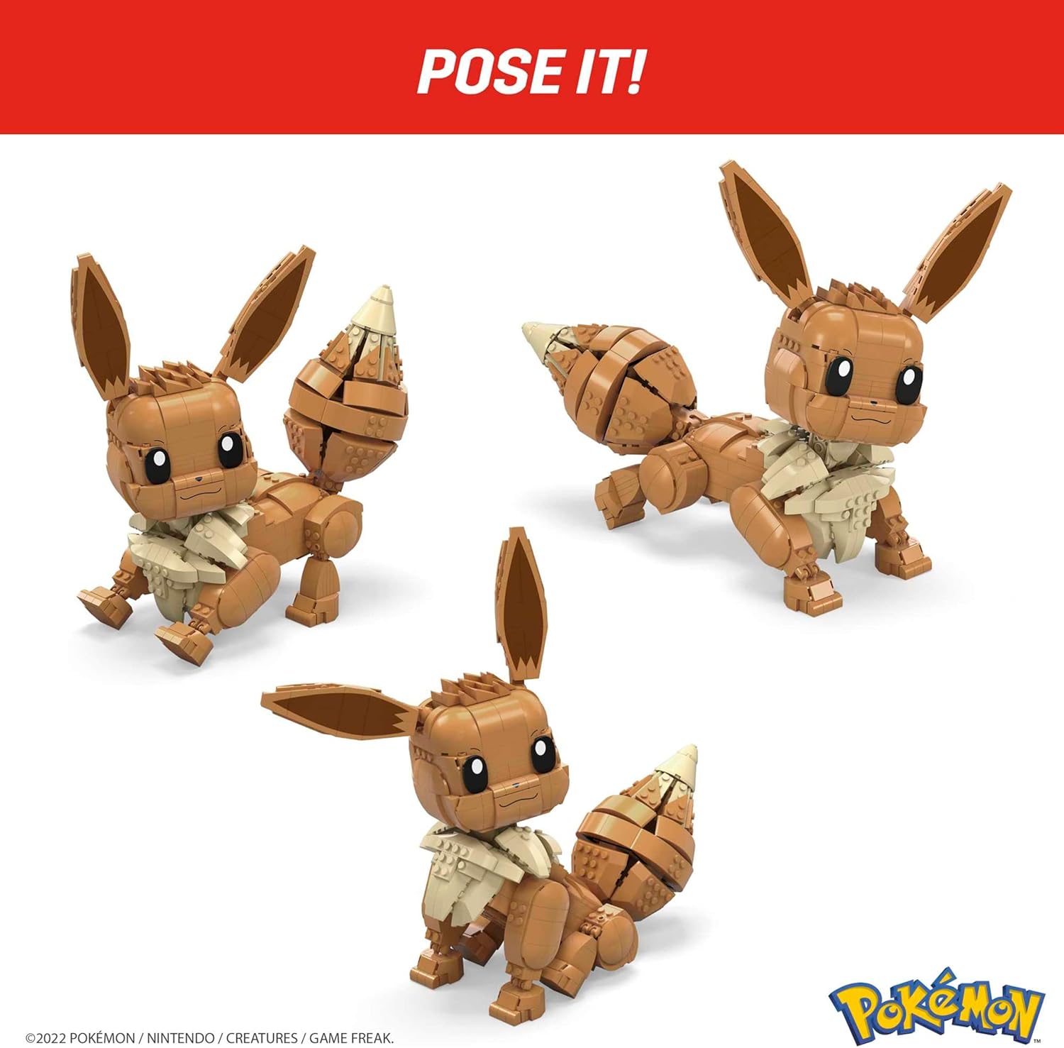Thumbnail 5 de Mega Pokémon Pokébola Jumbo Eevee - Figura de Construcción 824 Piezas