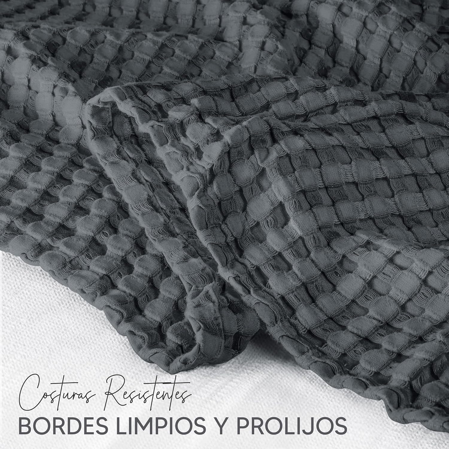 Detalle 2 de Utopia Bedding Manta gofre 300 gsm 228x182 cm