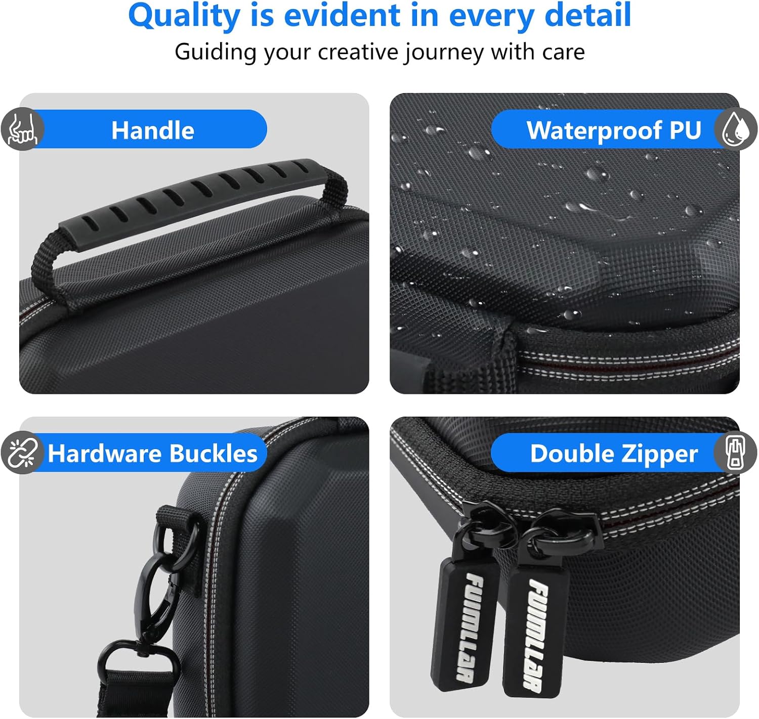 Detalle 2 de Fuimllar Pocket 4 Case Carrying Case for Osmo Pocket 4 Creator Combo