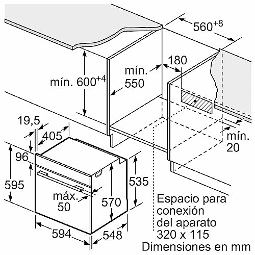 Thumbnail 1 de Balay Horno multifunción 60 cm, Serie Cristal (3HB5159N4) con freidora de aire y Aqualisis