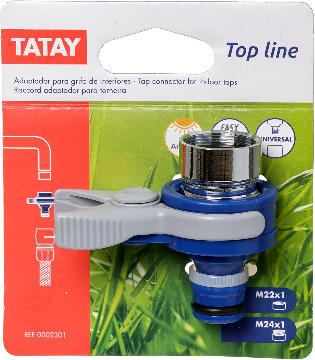 Thumbnail 1 de Tatay Adaptador Universal Top Line 24mm Azul 🔌