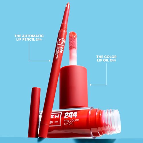 Detalle 2 de 3INA The Couple Goals Lip Kit Rojo — Color Lip Oil 244 y perfilador 💄