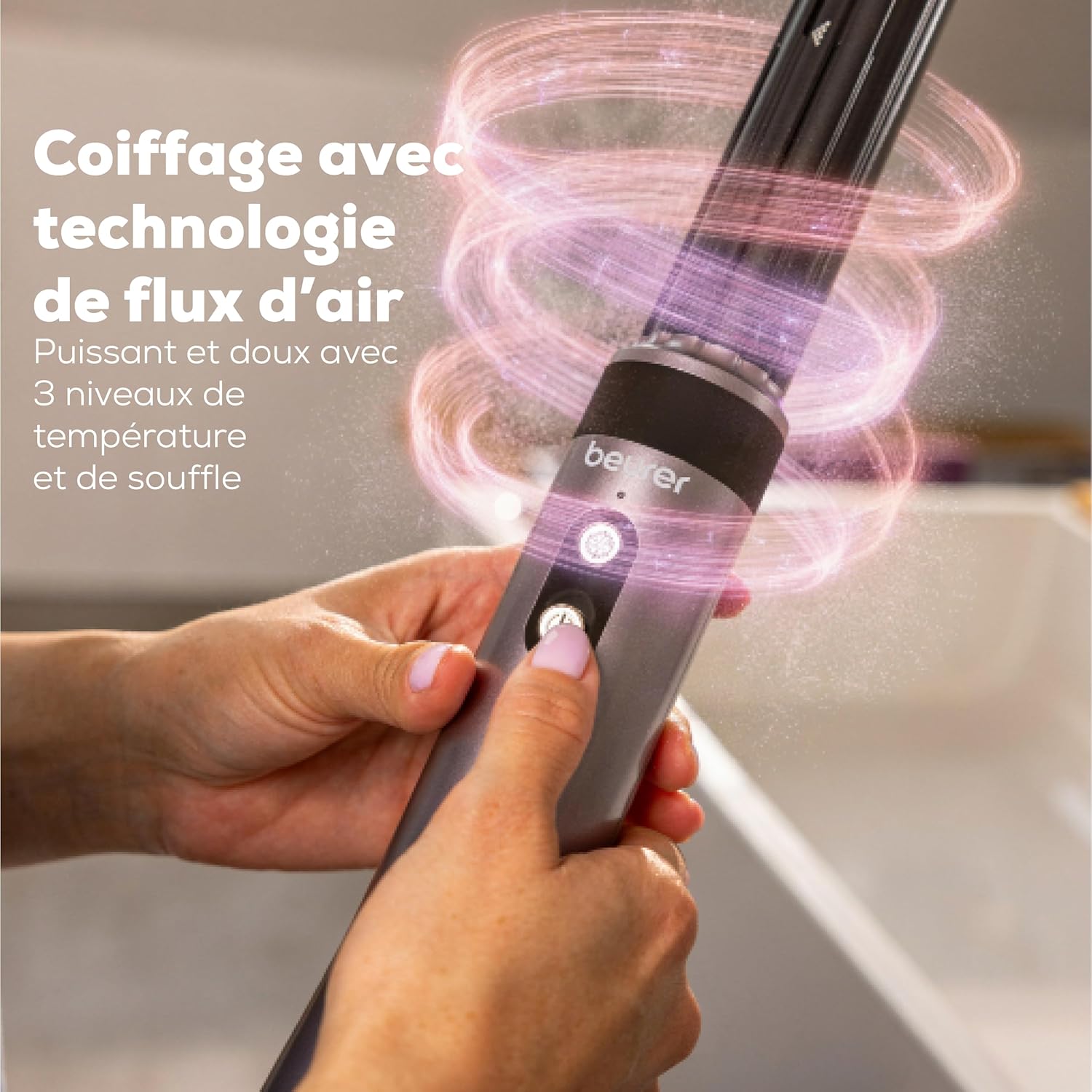 Detalle de Beurer HT 110 Airstyler 5-en-1 : styler capillaire multifonction pour boucles, lissage et volume