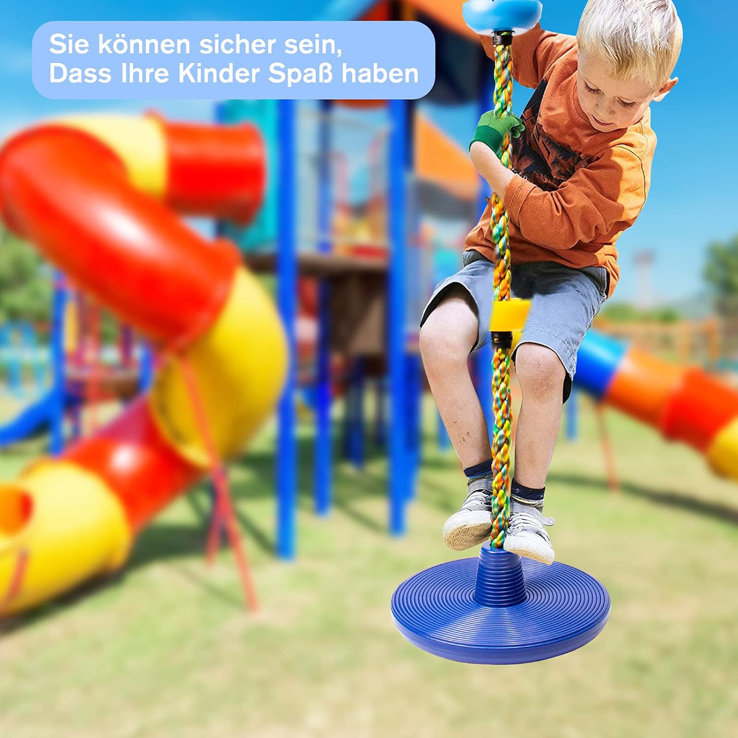 Detalle 2 de Katomi Kletterseil Schaukel Set mit Plattform und Sitz đ