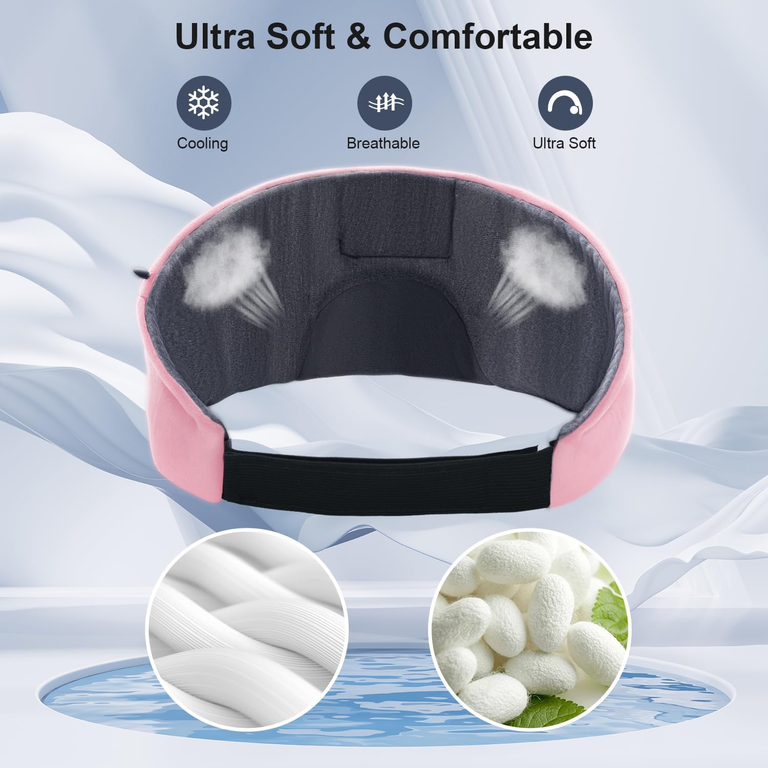 Thumbnail 4 de MUSICOZY Sleep Mask Headphones: 100% Blackout Bluetooth Eye Mask with Ultra-Thin Speakers