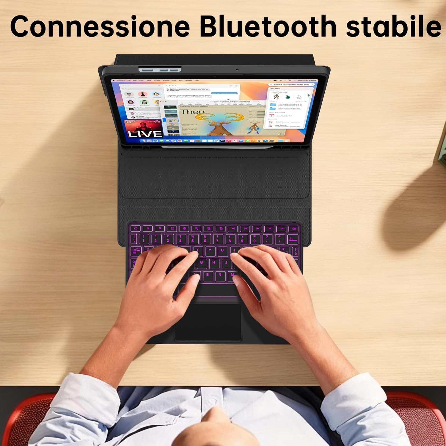 Thumbnail 6 de VANKEYPAD tastiera custodia Tab A11 Plus 11 pollici