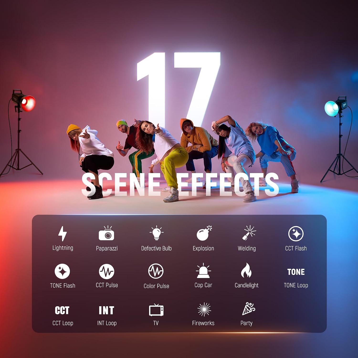 Thumbnail 6 de Neewer FS150C 130W RGB LED Video Light with App/2.4G Control (Bowens mount)