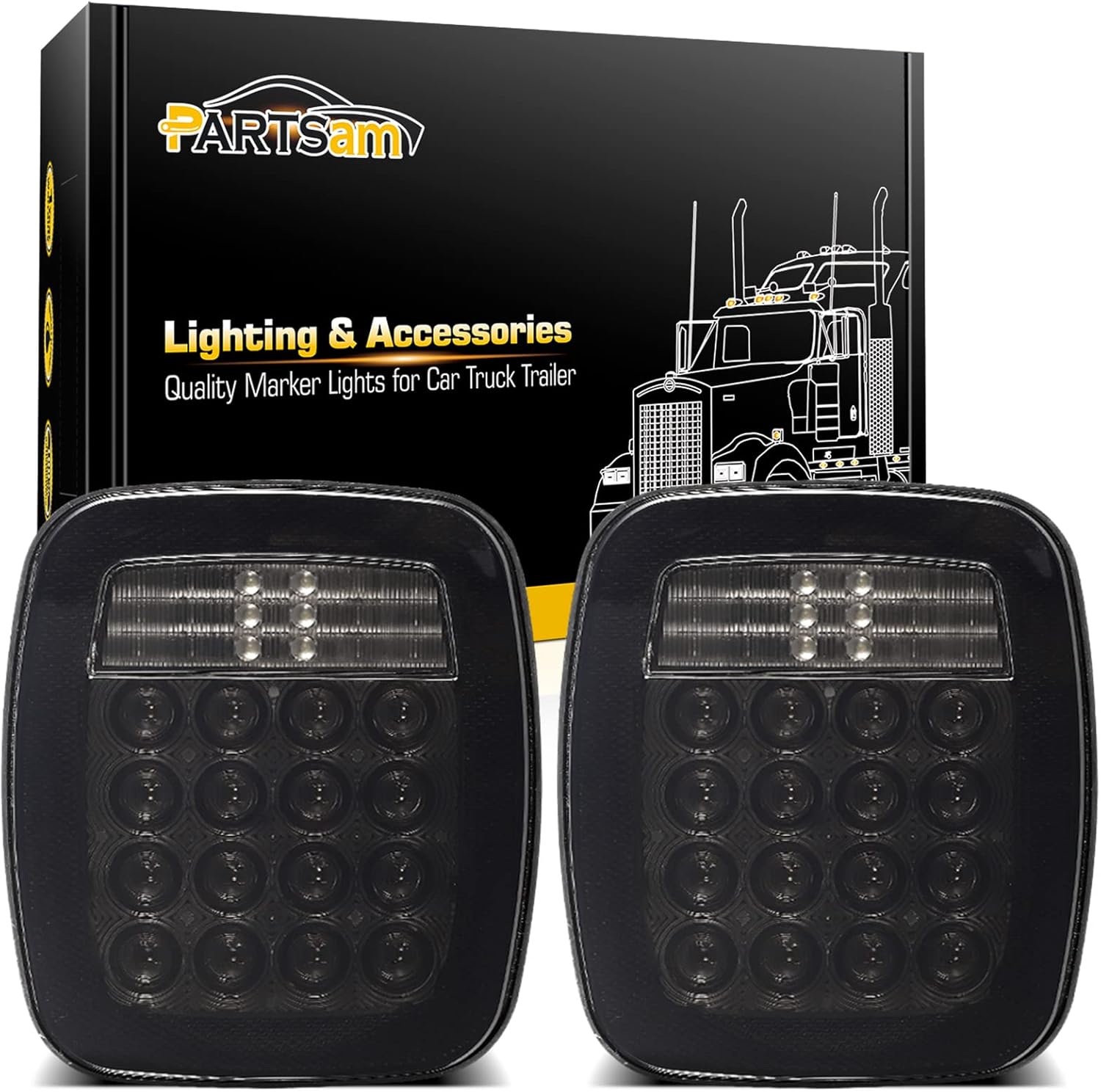 Detalle de Partsam LED Tail Lights, 38 LEDs