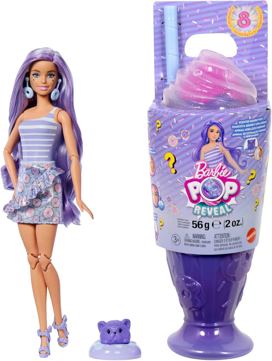 Thumbnail 5 de Barbie Poupée Pop Reveal Chelsea, série Treat — 5 surprises parfumées et accessoires variés