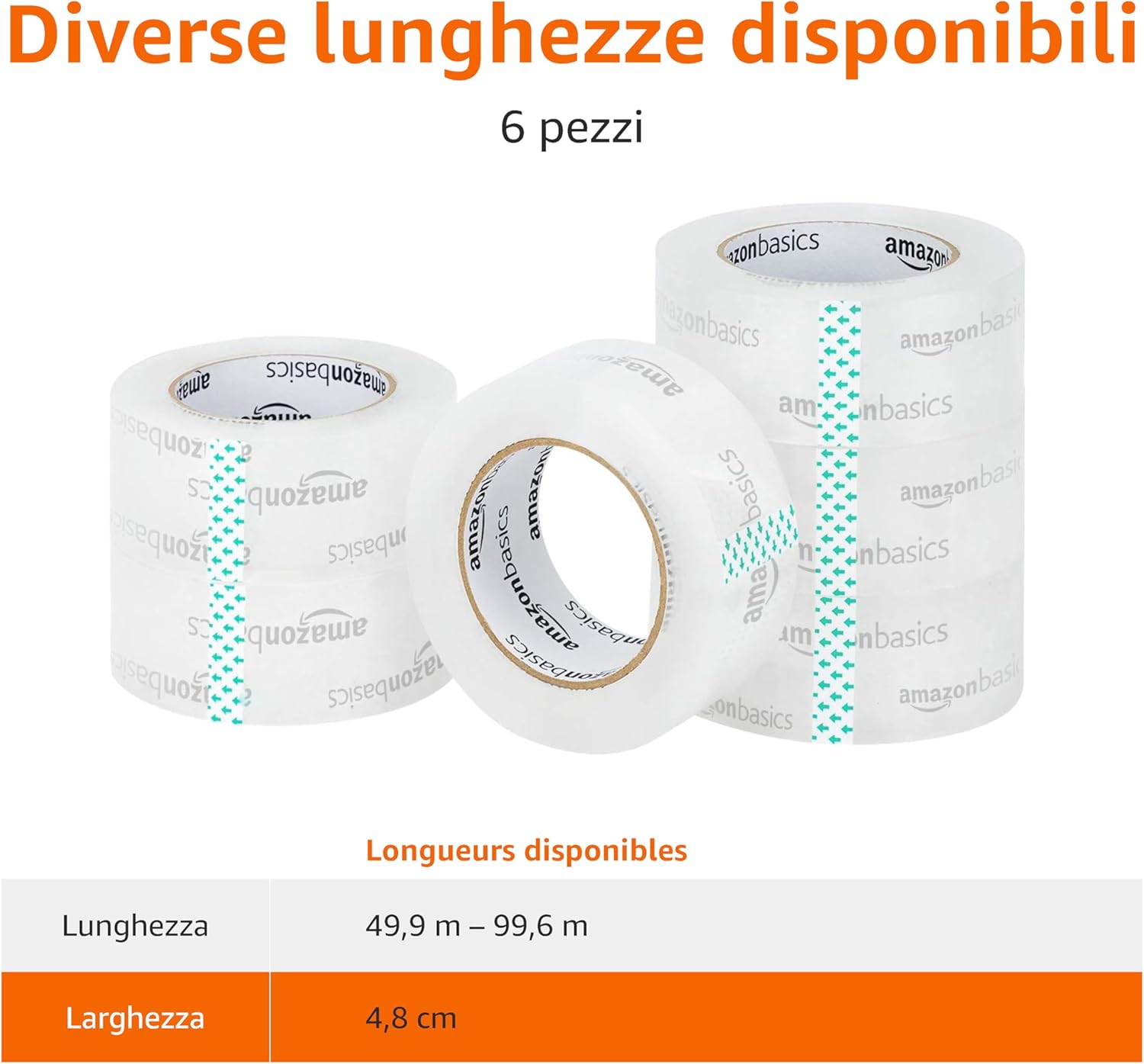 Thumbnail 4 de Amazon Basics Nastro da imballaggio 4,7 cm x 99,6 m 🎁