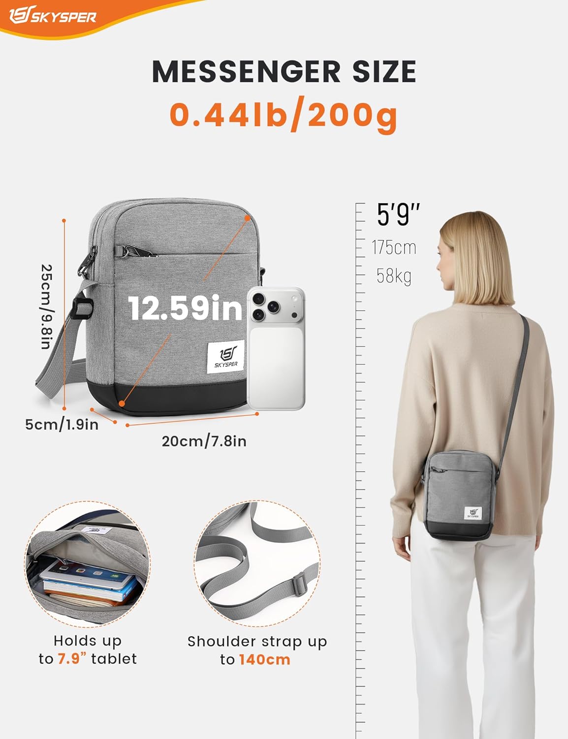 Thumbnail 1 de SKYSPER Small Anti Theft Sling Bag