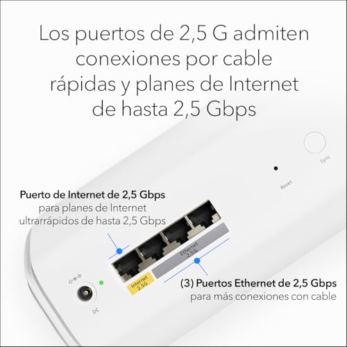 Detalle 2 de NETGEAR Orbi 770 WiFi 7 Mesh 💻 Router + Extensores