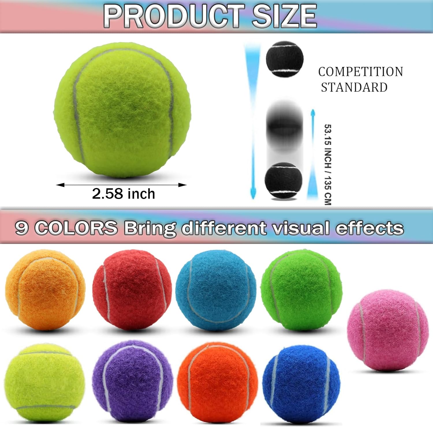 Thumbnail 3 de SHYUJAJIE 20 Pack Training Tennis Balls