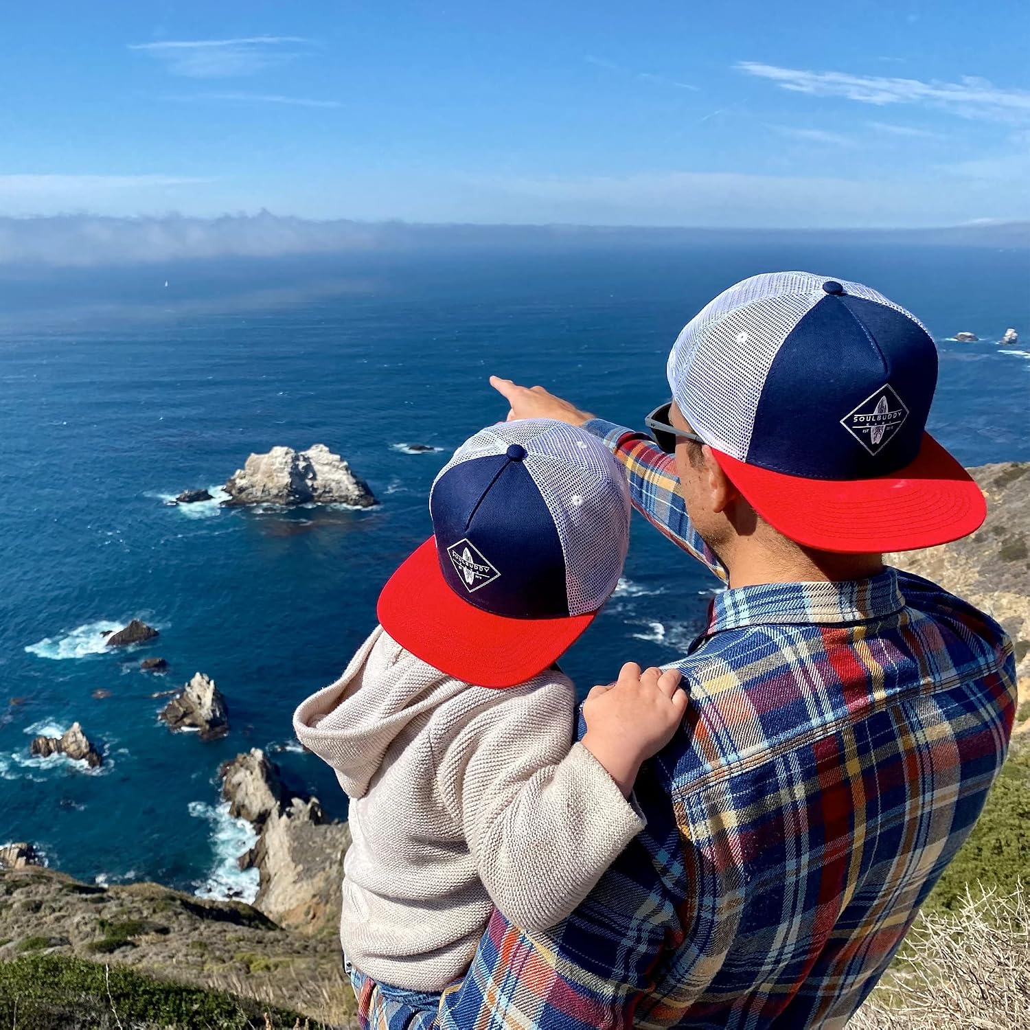 Thumbnail 6 de Soulbuddy Baseball Trucker Cap – 2er Partnerlook-Set für Erwachsene und Kinder
