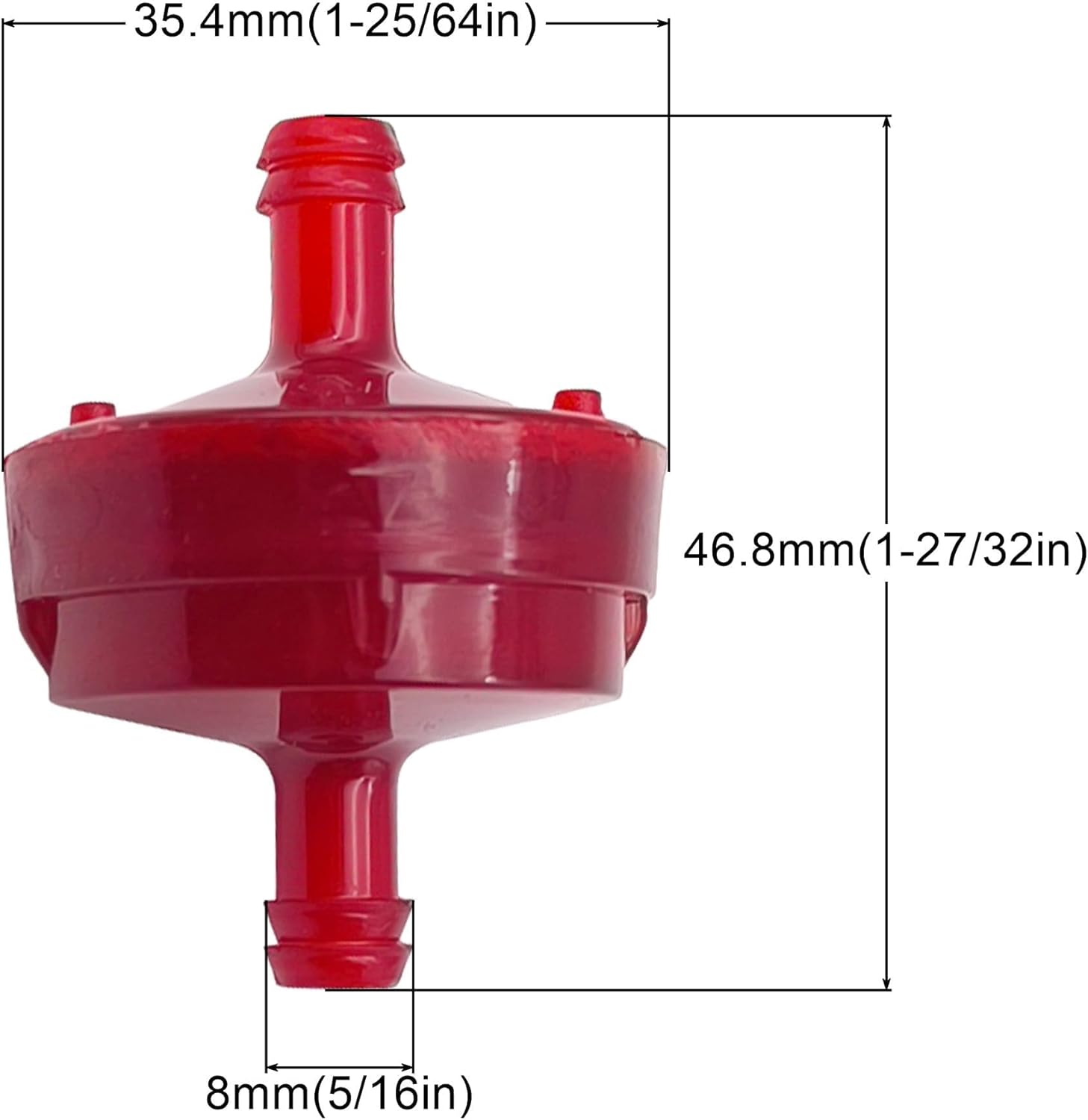 Detalle de Strongthium 2-Pack Upgraded In-Line Petrol Fuel Filter Kit (6mm) for Briggs & Stratton - 2 Filters + 4 Clamps
